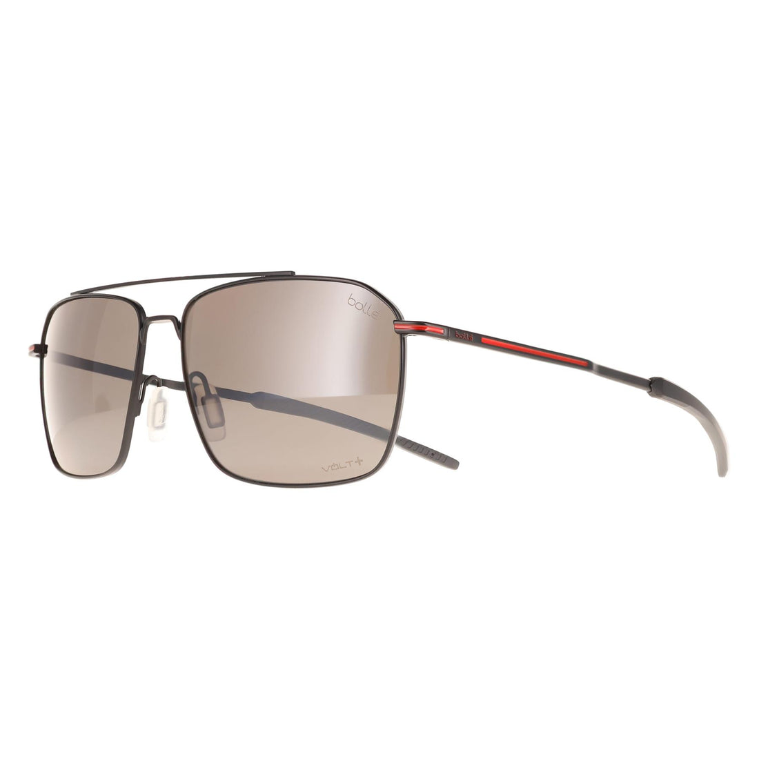 Bolle Sunglasses Flow BS141004 Matte Black Red Volt+ Gun Polarized