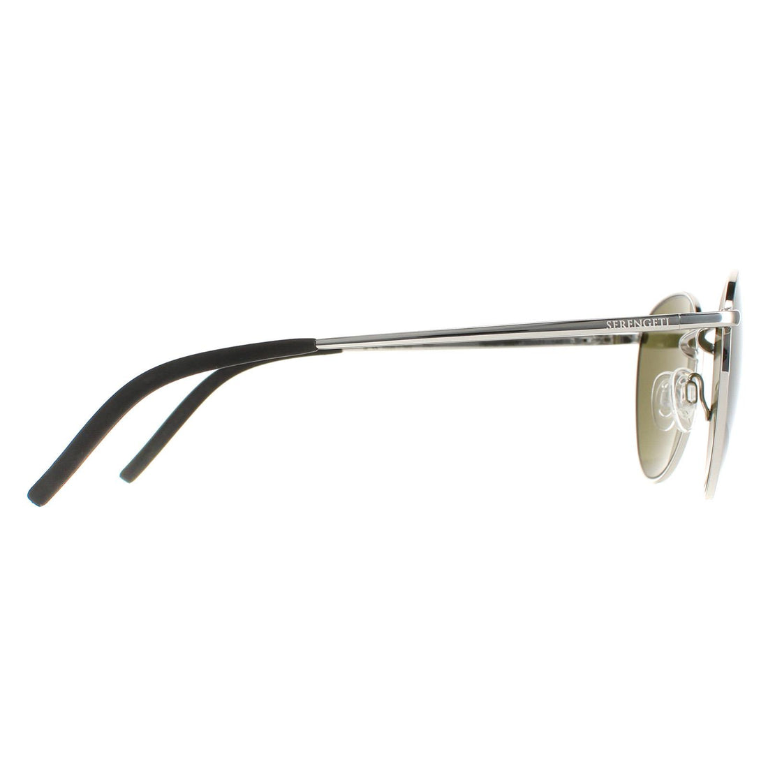 Serengeti Sunglasses Hamel 8927 Shiny Silver Mineral Polarized 555nm