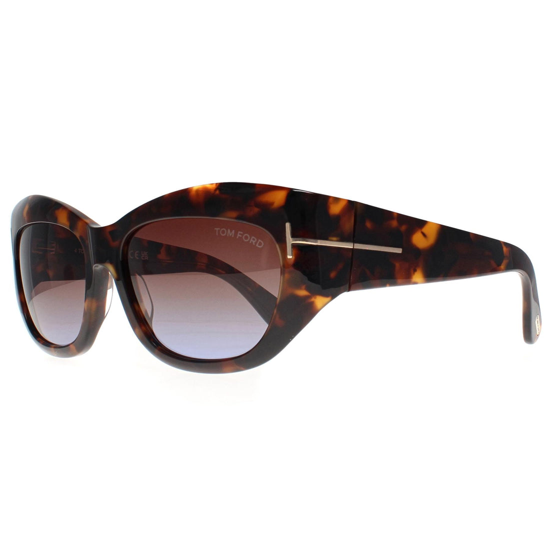 Tom Ford Sunglasses Brianna FT1065 52F Dark Havana Brown Gradient