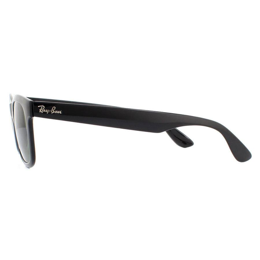 Ray-Ban Sunglasses RB4640 601/31 Shiny Black Green G-15