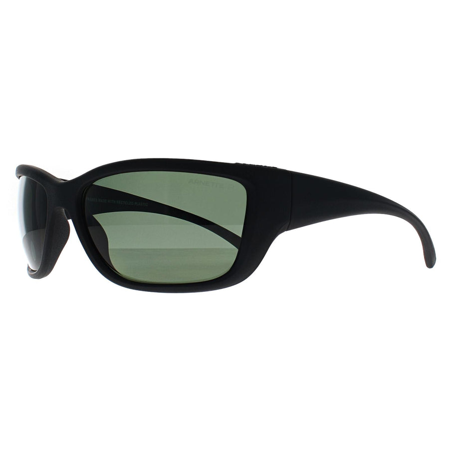 Arnette Sunglasses AN4353 Bubblewrap 29009A Matte Black Dark Green Polarized