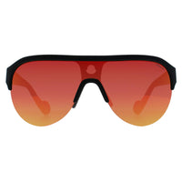 Moncler Sunglasses ML0049 02C Matte Black Red Mirror and Grey