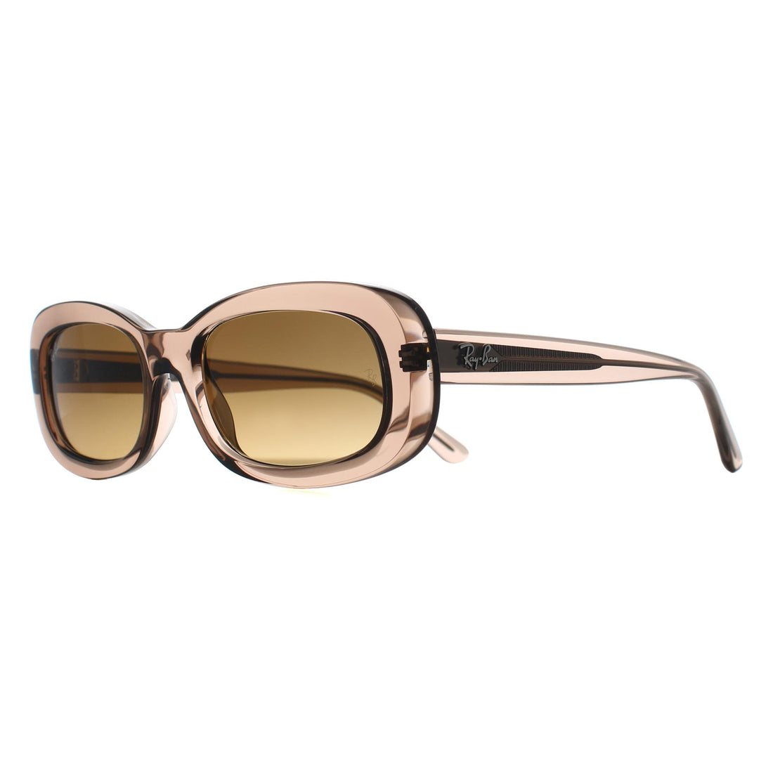 Ray-Ban Sunglasses RB2221 6827M2 Transparent Beige Brown Gradient Polarized