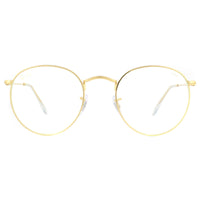 Ray-Ban Round Metal RB3447 Sunglasses Legend Gold Blue Light Filter and Grey Photochromic