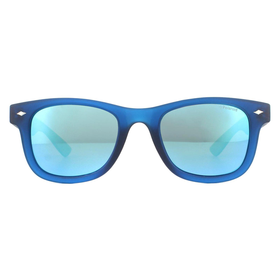Polaroid Kids Sunglasses PLD 8009/N UJO JY Blue Transparent Blue Mirror Polarized
