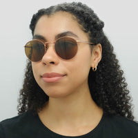 Ray-Ban Sunglasses RB3637 New Round 920233 Rose Gold Brown