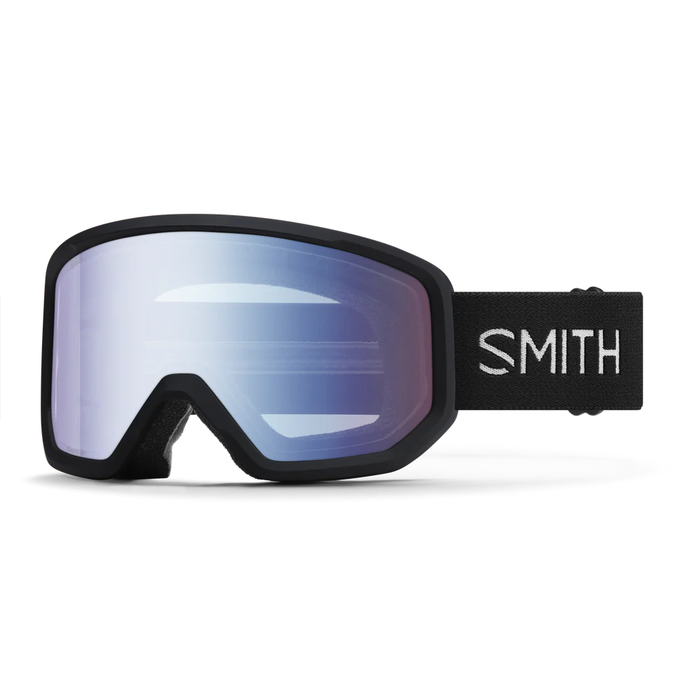 Smith Ski Goggles Transfer 0JX/ZF Black Blue Sensor Mirror