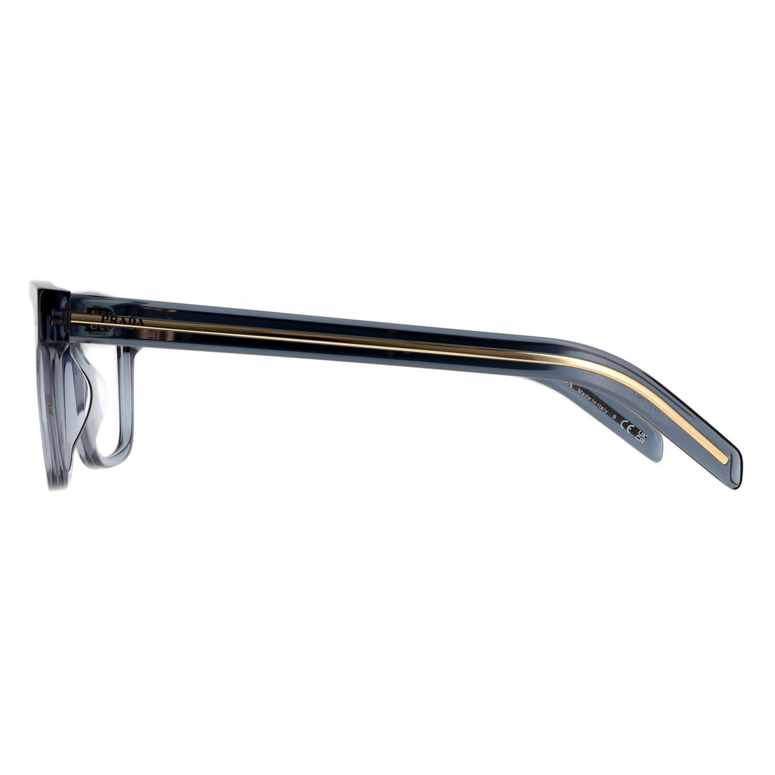 Prada Glasses Frames PRB10V 17T1O1 Transparent Ocean Men