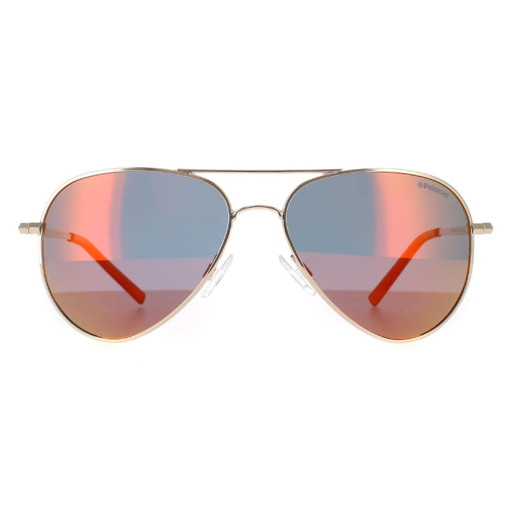 Polaroid Sunglasses PLD 6012/N J5G OZ Gold Red Mirror Polarized