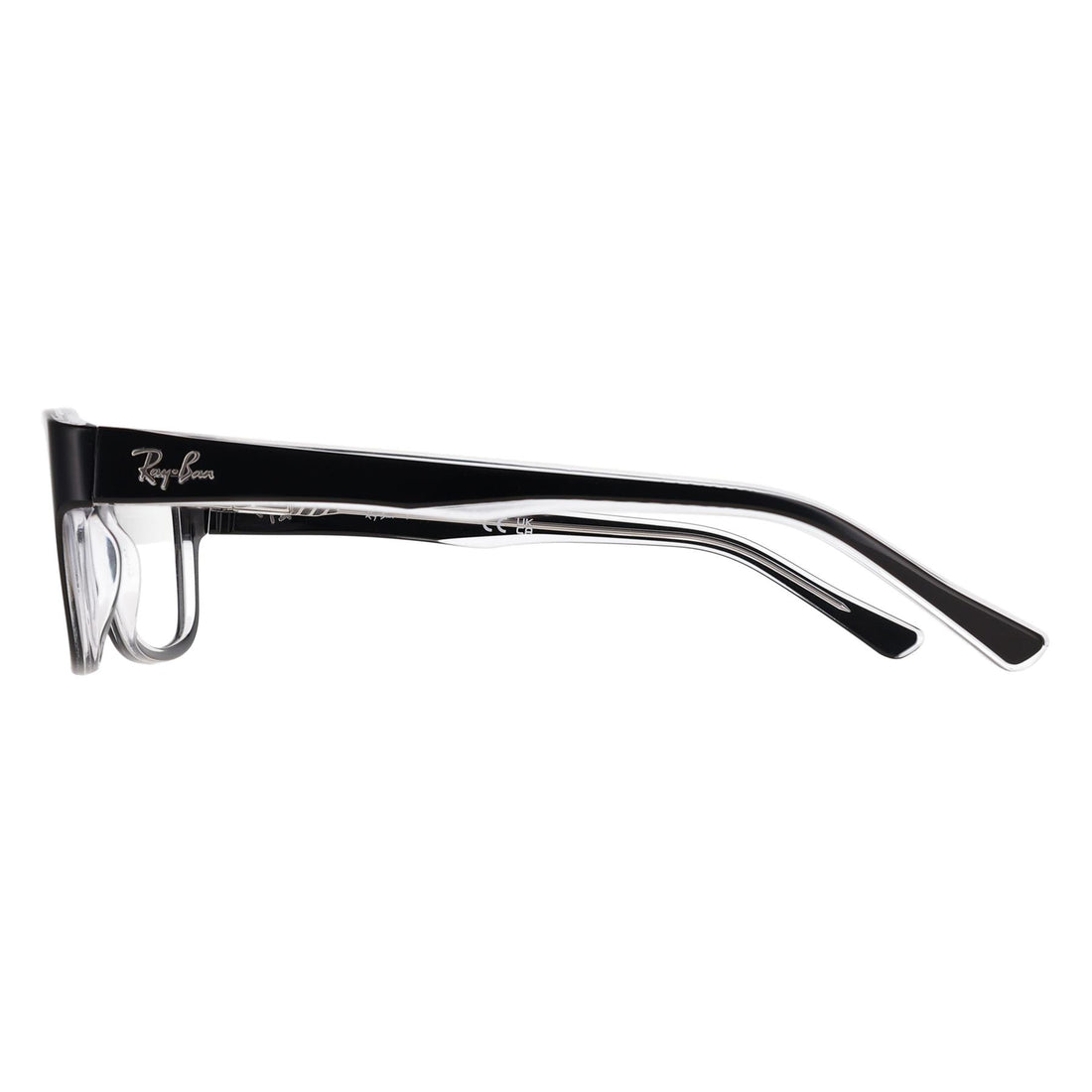 Ray-Ban Glasses Frames RX5268 2034 Black on Transparent Men Women