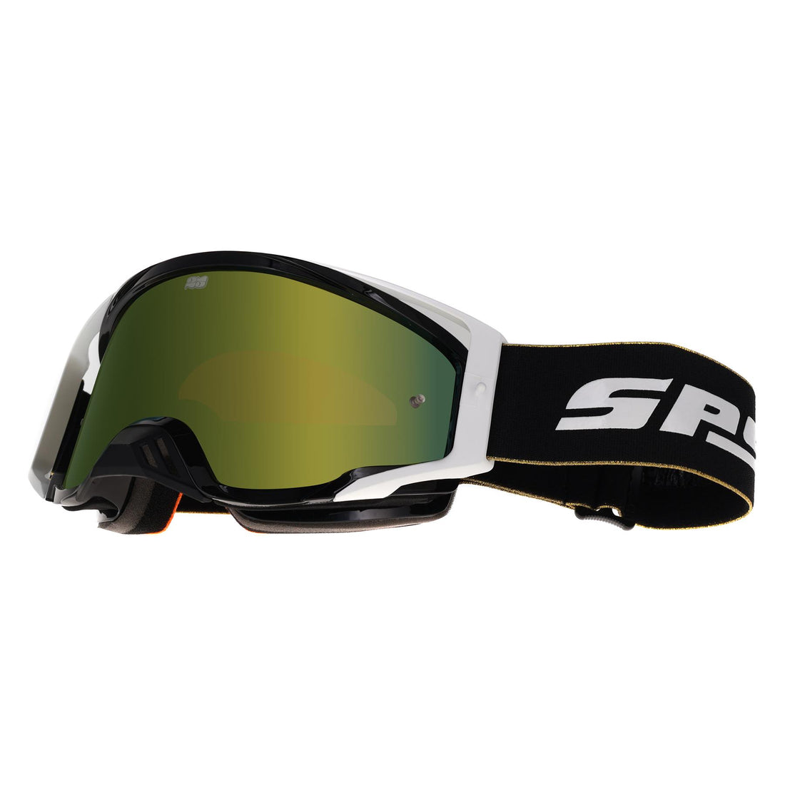 Spy MX Motocross Goggle Foundation Plus 3200000000003 Black Gold HD Bronze with Gold Spectra Mirror HD Clear
