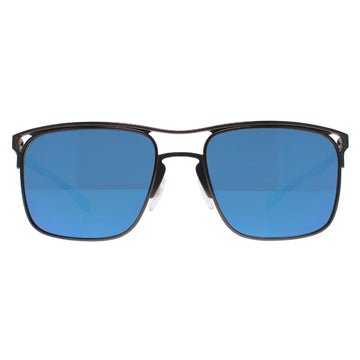 Oakley Sunglasses Holbrook TI OO6048-04 Matte Gunmetal Prizm Sapphire Polarized
