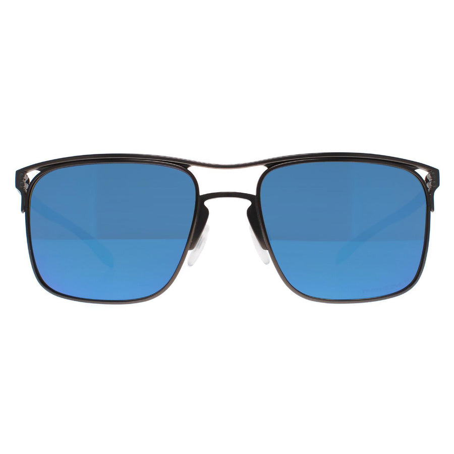 Oakley Holbrook TI Sunglasses Matte Gunmetal Prizm Sapphire Polarized
