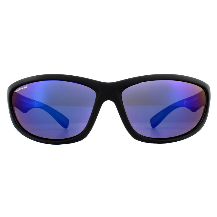 Montana Sunglasses SP312A Black Blue Rubber Revo Blue Polarized