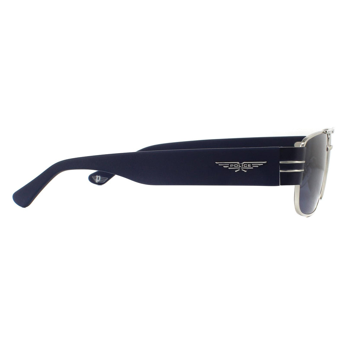Police Sunglasses SPLA55 Origins 29 0E70 Shiny Palladium Blue