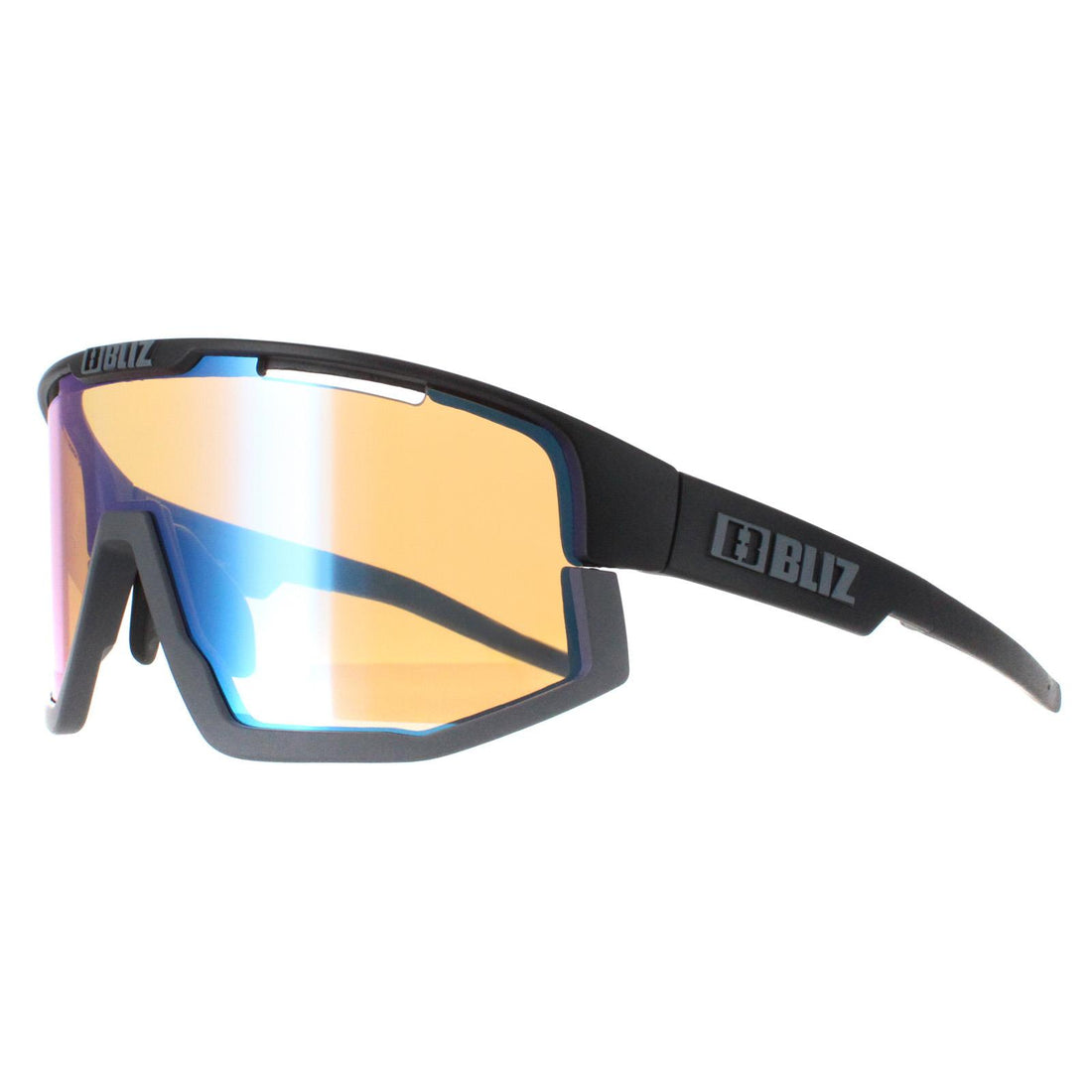 Bliz Sunglasses Fusion ZB7005-0333 Black Coral Orange Blue Mirror
