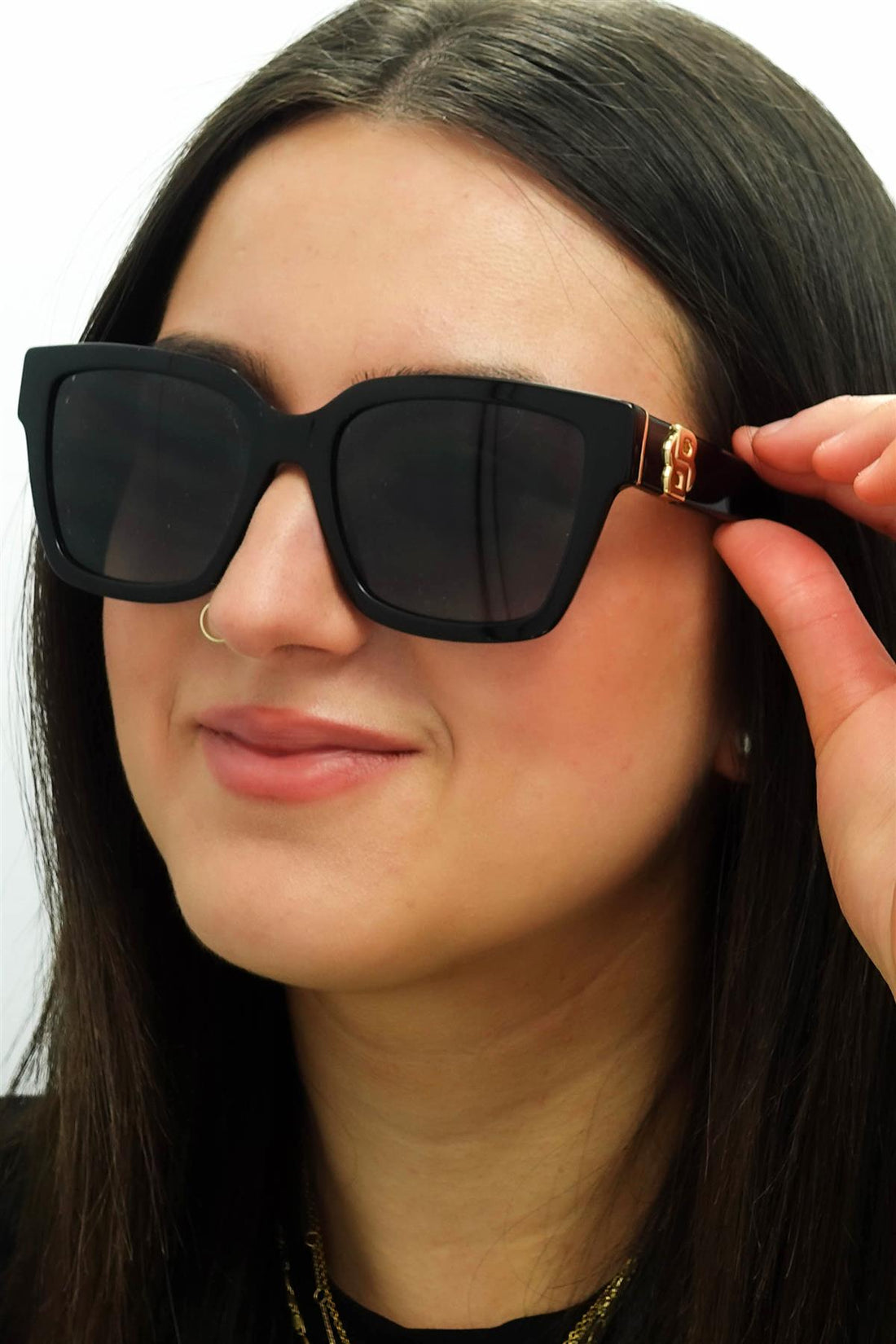 Hugo Boss Sunglasses BOSS 1744/S 807 9O Black Dark Grey Gradient
