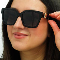 Hugo Boss Sunglasses BOSS 1744/S 807 9O Black Dark Grey Gradient