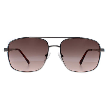 Guess Sunglasses GF0211 10F Silver Brown Gradient