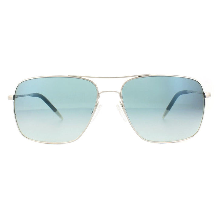 Oliver Peoples Sunglasses Clifton 1150 5036/3F Silver Chrome Sapphir Photochromic