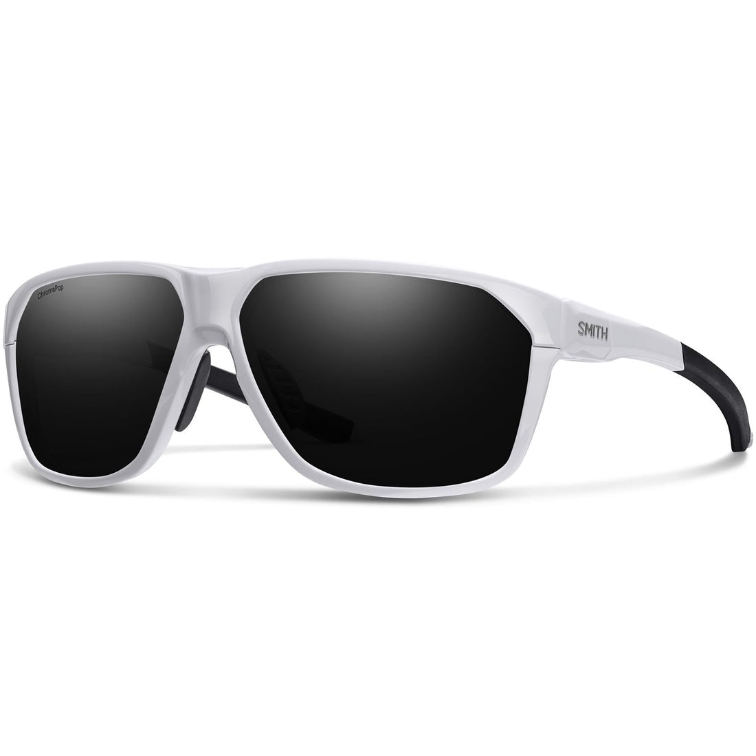 Smith Sunglasses Leadout 0BK 1C White Silver ChromaPop Black