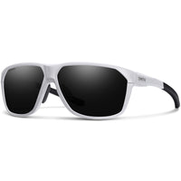 Smith Sunglasses Leadout 0BK 1C White Silver ChromaPop Black