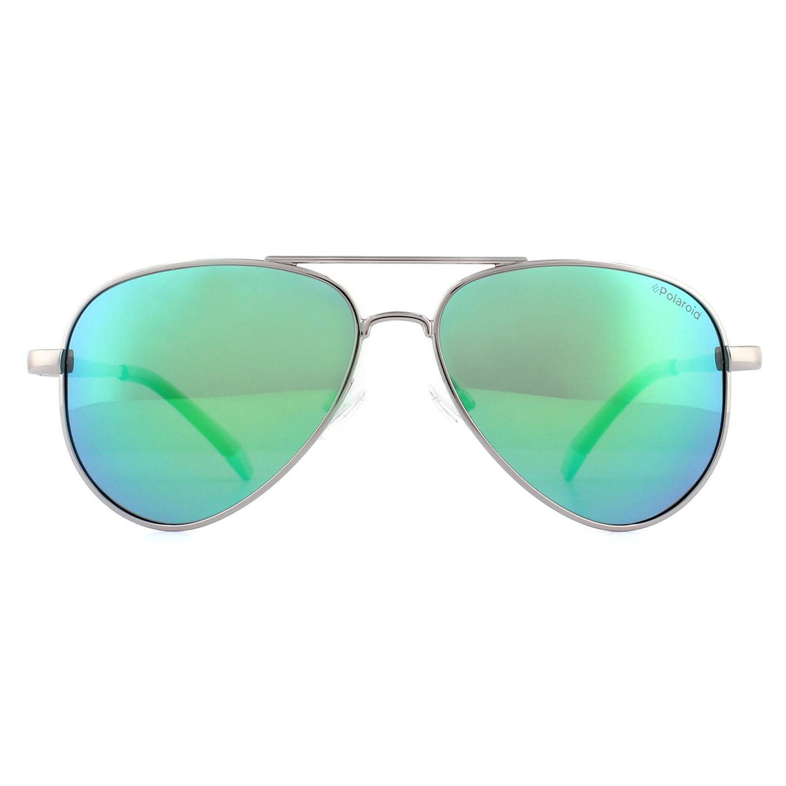 Polaroid Kids Sunglasses PLD 8015/N/NEW 6LB 5Z Ruthenium Grey Green Mirror Polarized