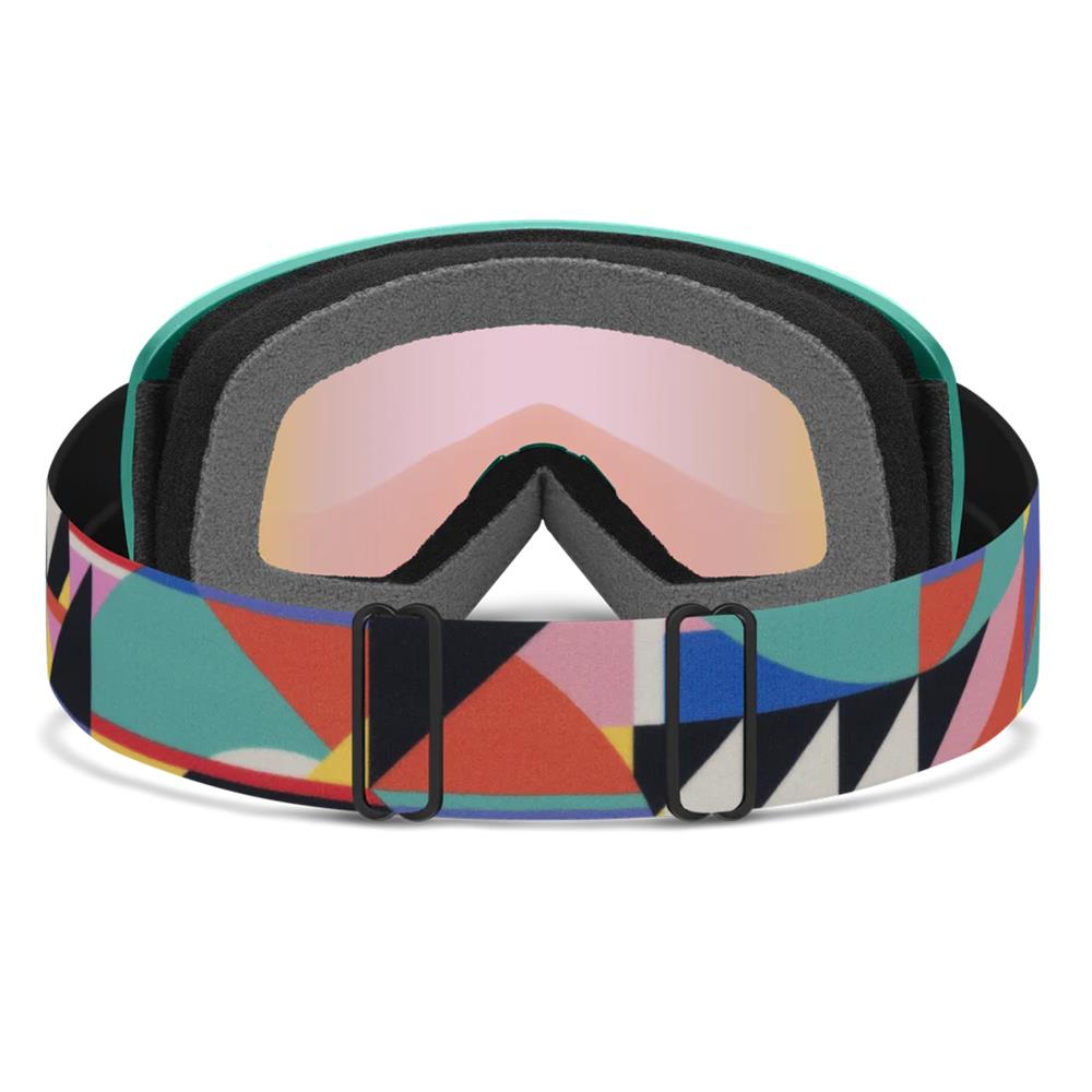 Smith Ski Goggles Snowday Jr 3R3 ZF Jade Formations Blue Sensor Mirror