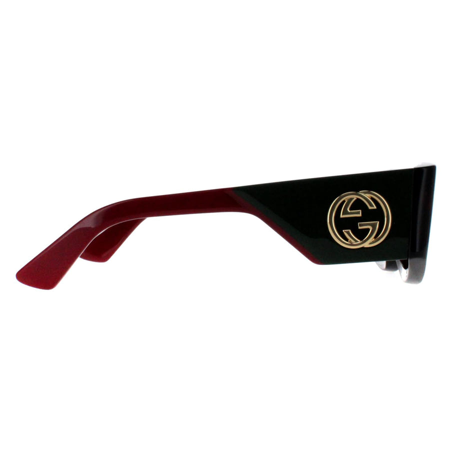 Gucci Sunglasses GG1664S 002 Havana with Green and Red Green  display picture 3