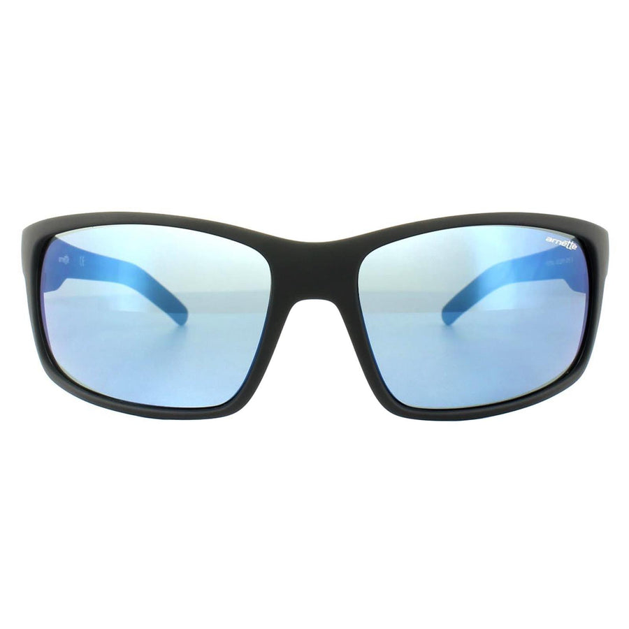 Arnette Fastball AN4202 Sunglasses Fuzzy Black Blue Mirror