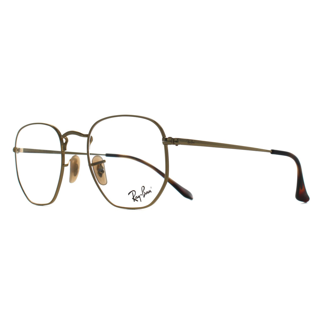 Ray-Ban Glasses Frames RX6448 Hexagonal 2500 Arista Gold Men Women