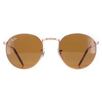 Ray-Ban RB3637 New Round Sunglasses Rose Gold Brown 50