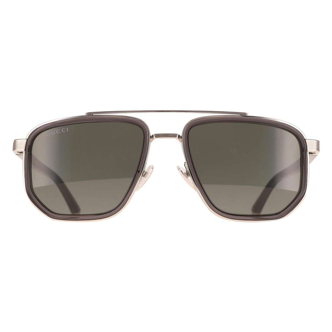 Gucci Sunglasses GG2073S 001 Silver Grey Grey