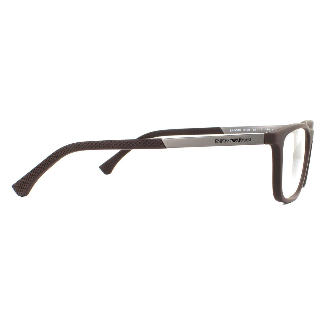 Emporio Armani Glasses Frames EA3069 5196 Rubber Brown Men