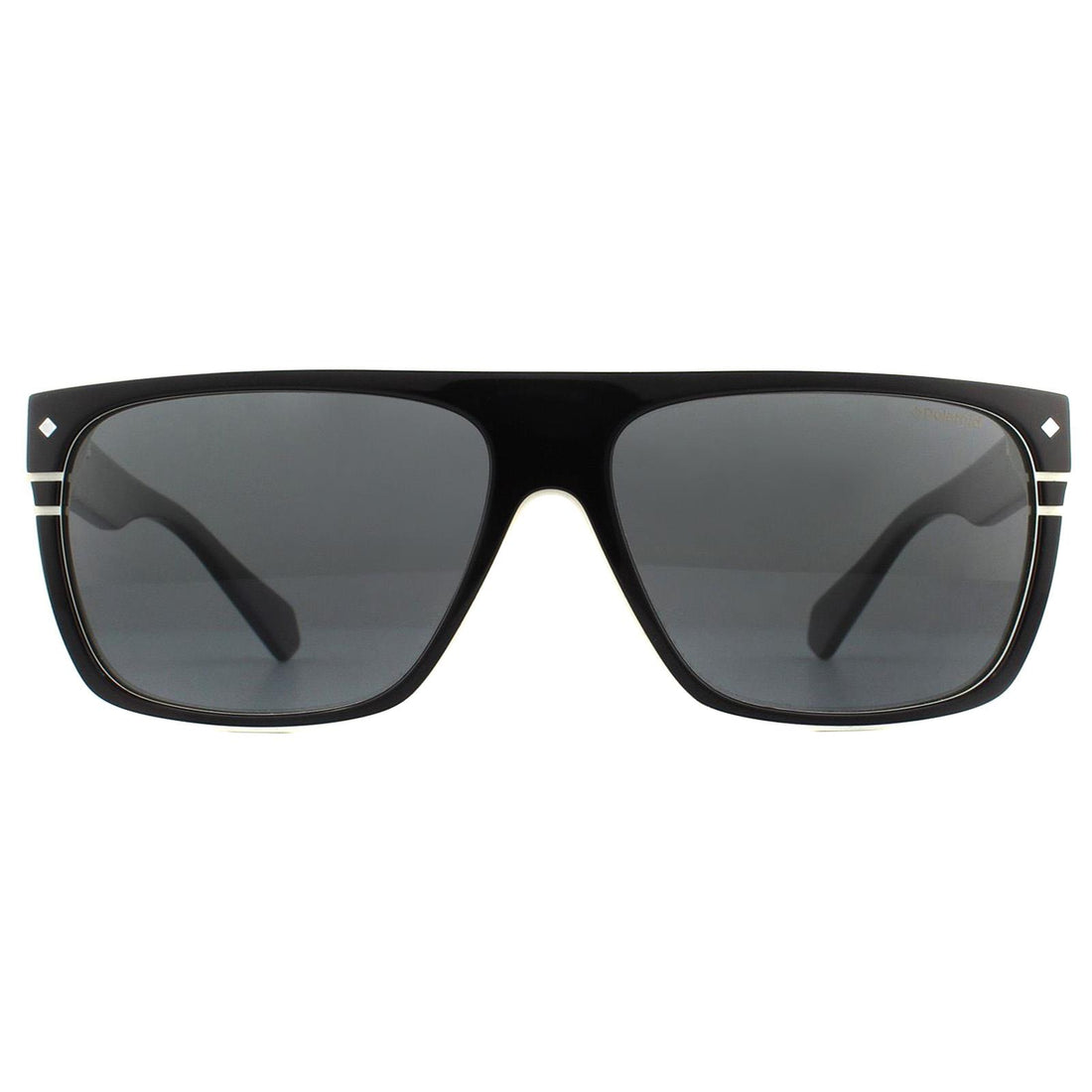 Polaroid Sunglasses PLD 6086/S/X 9HT M9 Black Ivory Grey Polarized
