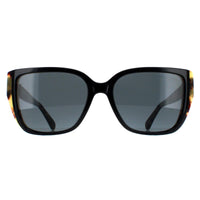 Michael Kors Sunglasses MK2199 Acadia 395087 Bi Layer Black Amber Tortoise Dark Grey