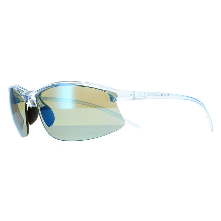 Serengeti Sunglasses Winslow SS551002 Shiny Crystal Ice Blue Saturn Polarized 555nm Blue