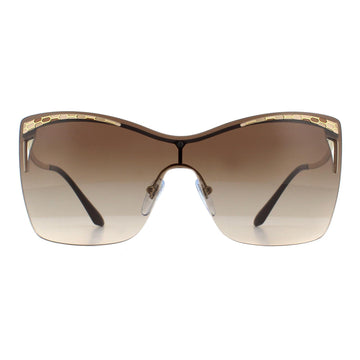 Bvlgari Sunglasses BV6138 278/13 Pale Gold Brown Gradient