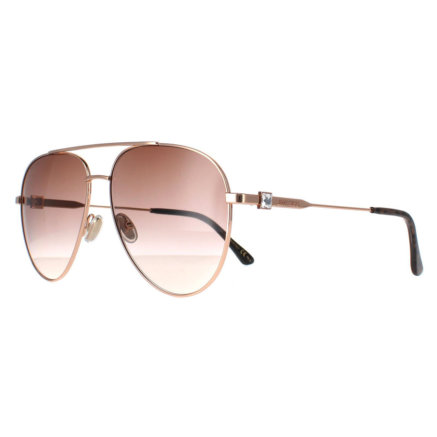 Jimmy Choo Sunglasses OLLY/S DDB HA Gold Copper Brown Gradient