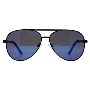 Guess GF0173 Sunglasses Blue / Blue Mirrored