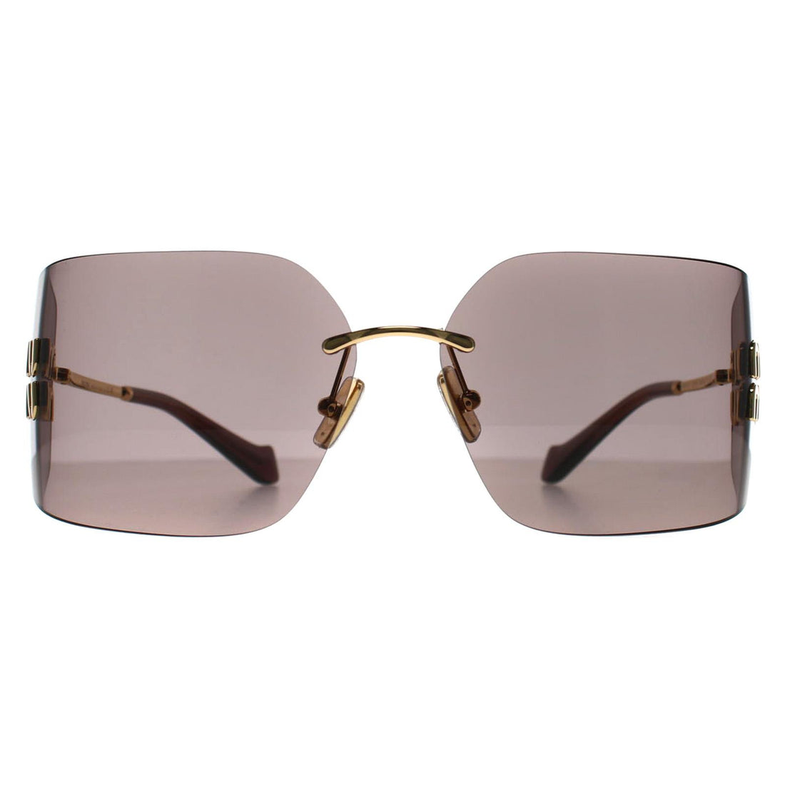 Miu Miu Sunglasses MU54YS 5AK06I Gold Light Purple Brown