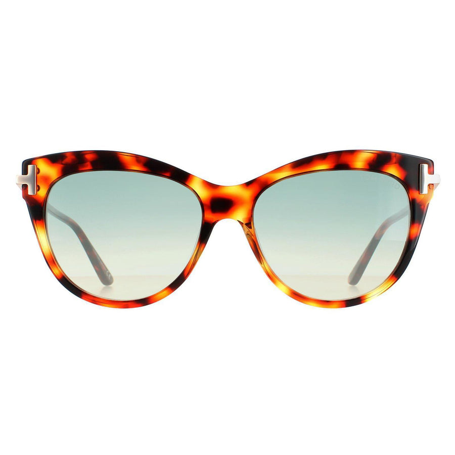 Tom Ford Kira FT0821 Sunglasses Havana Green Gradient