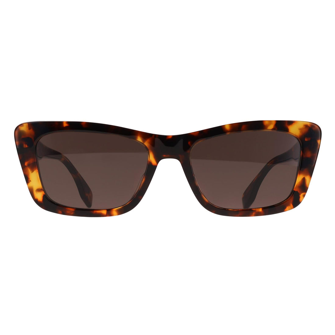 Fendi Sunglasses FE40185I Lettering 52N Dark Havana Green