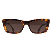 Fendi Sunglasses FE40185I Lettering 52N Dark Havana Green
