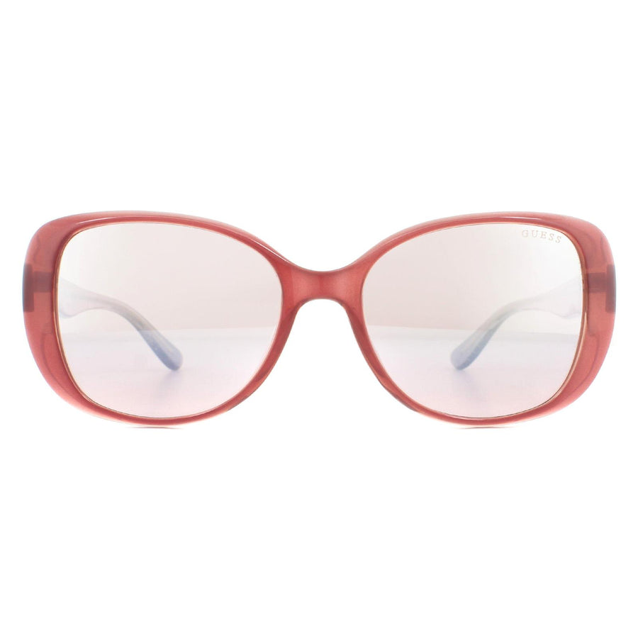 Guess GU7554 Sunglasses Pink / Pink Brown Gradient