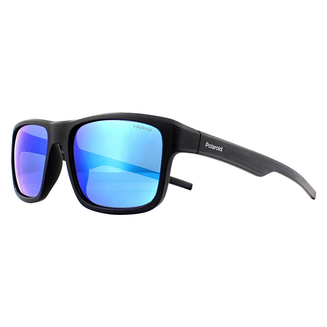 Polaroid Sunglasses PLD 3018/S DL5 JY Matte Black Grey Blue Mirror Polarized