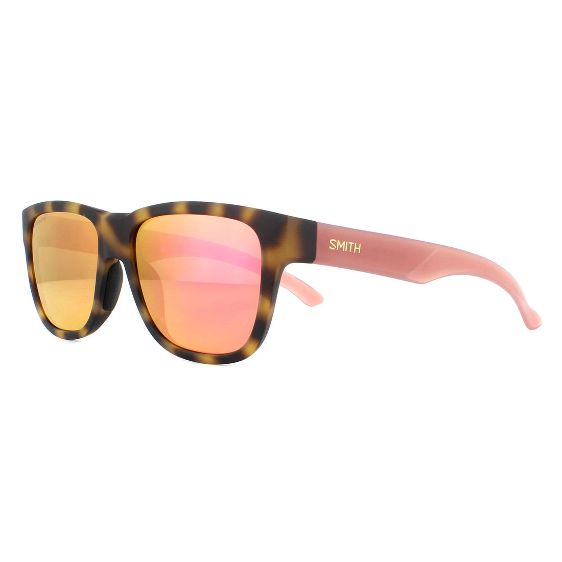 Smith Sunglasses Lowdown Slim 2 HGC DU Matte Brown Havana Pink Gold Multilayer Chromapop