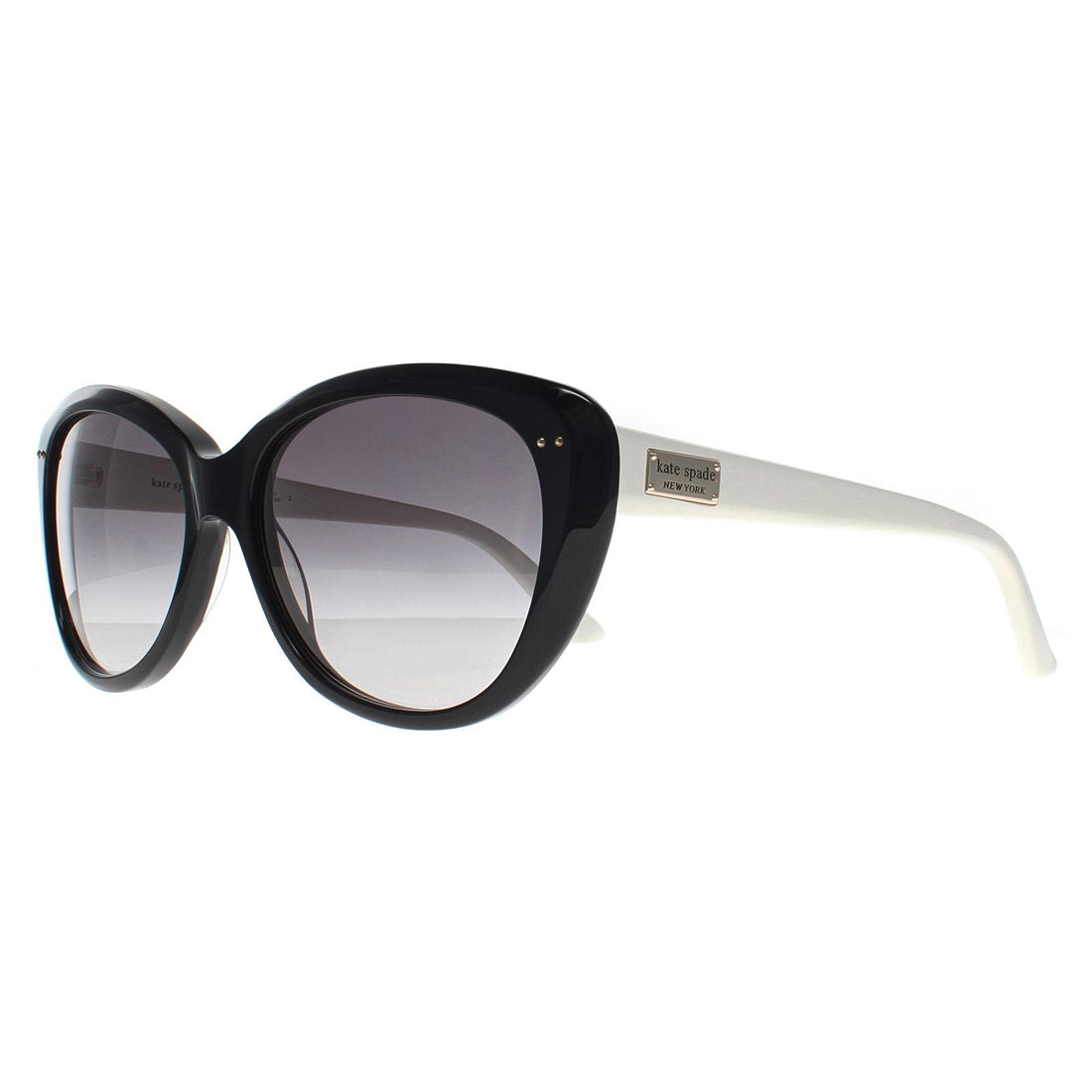 Kate Spade Sunglasses Angelique/S US FU8 Y7 Black Cream Grey Gradient