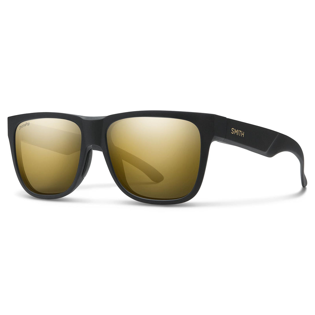 Smith Sunglasses Lowdown 2 0NZ HN Matte Black Gold ChromaPop Polarized Black Gold Mirror