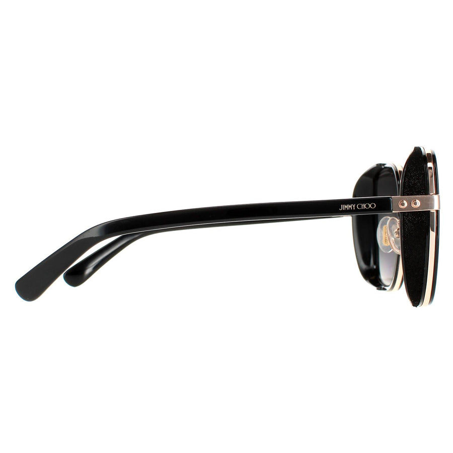 Jimmy Choo Sunglasses Elva/S 2M2 9O Black Gold Grey Gradient